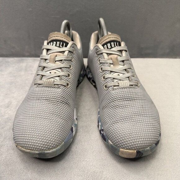 NOBULL Superfabric Trainer Womens Size 7 Shoes Gray Blue Training CrossFit Gym - Picture 2 of 8